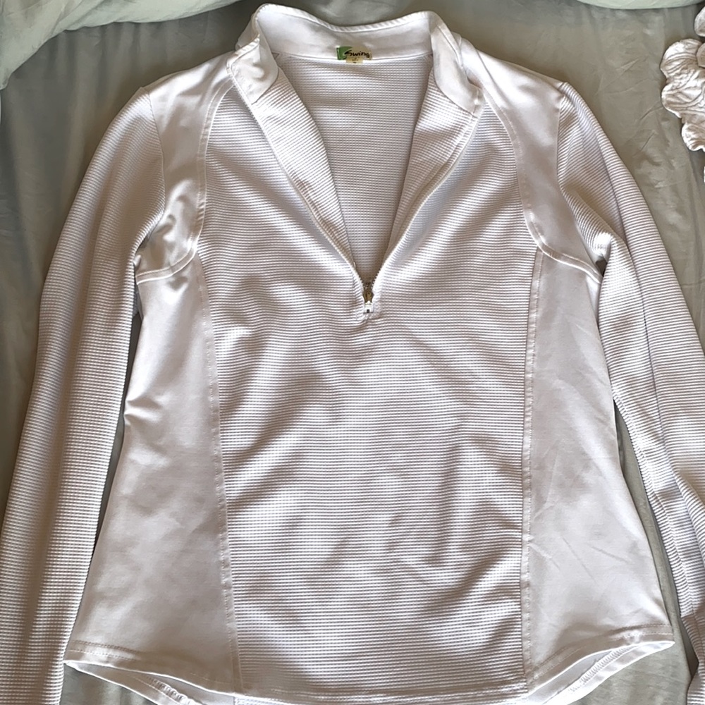 White medium sweater.